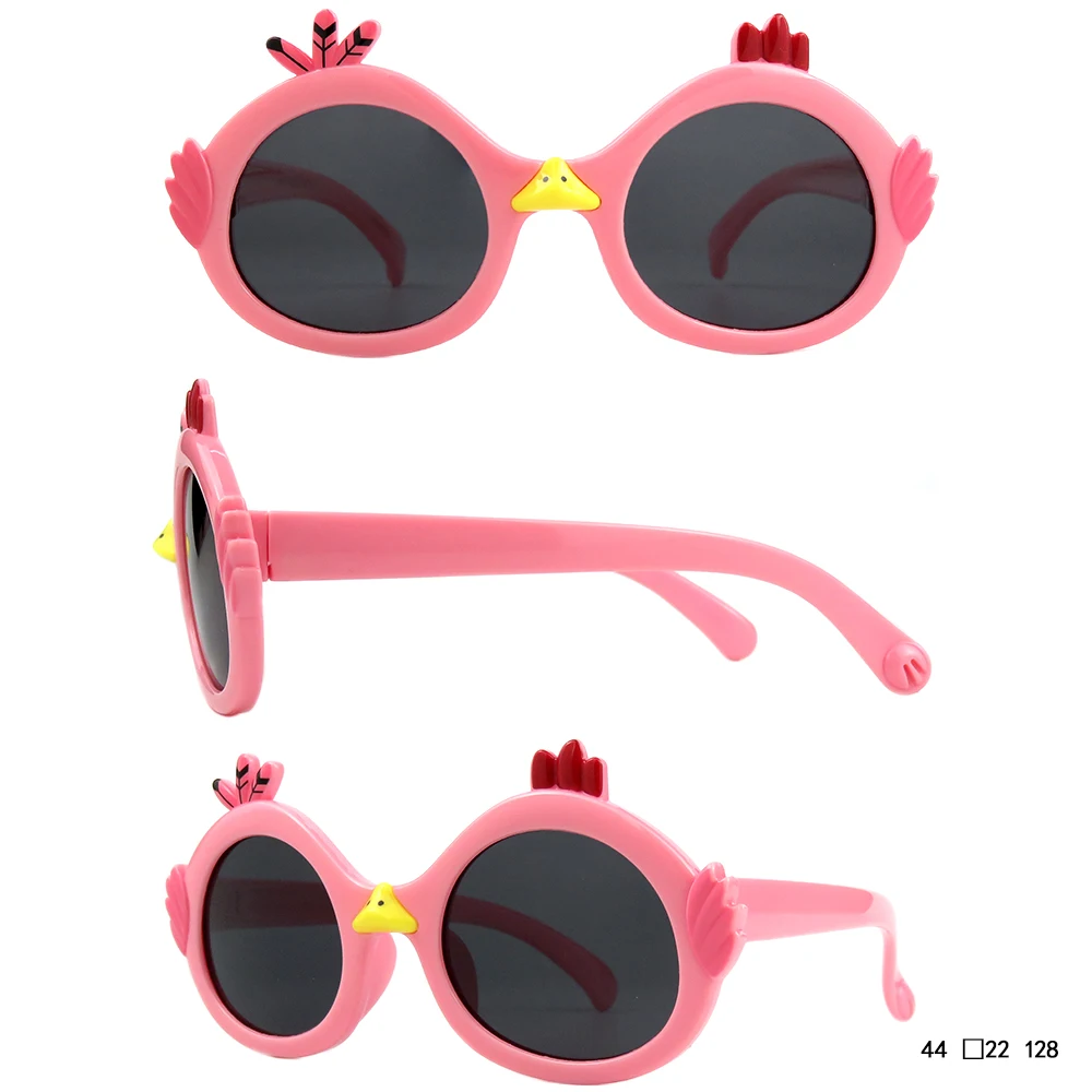 Good Quality Children Cartoon Animal Cute Baby Toy Sunshade TEPP SILICE Frame Sunglasses Protection In Stock