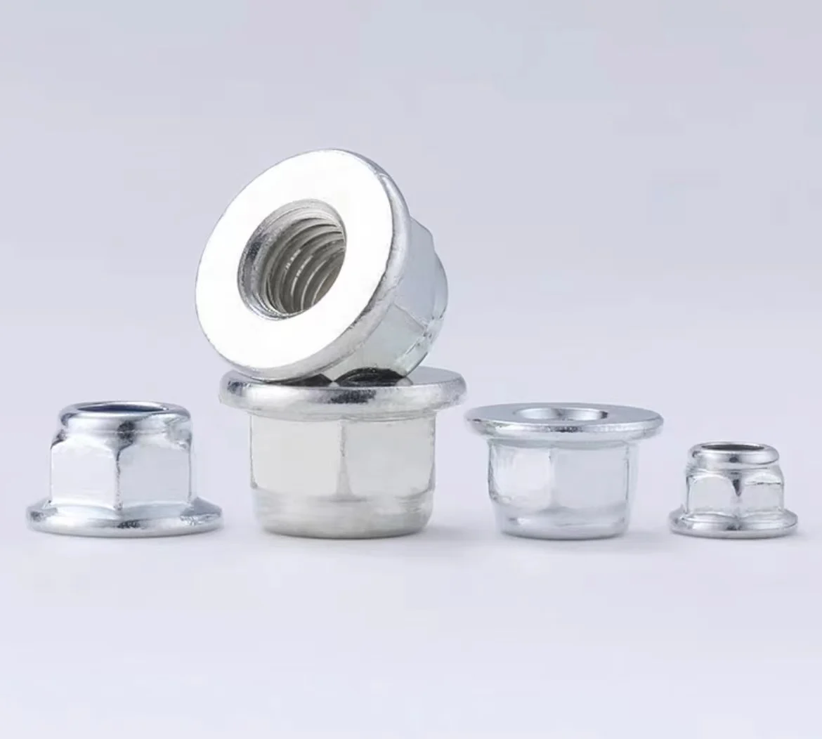 Fastener manufacturers from China directly sell hot-dip galvanized black oxidized flange nuts