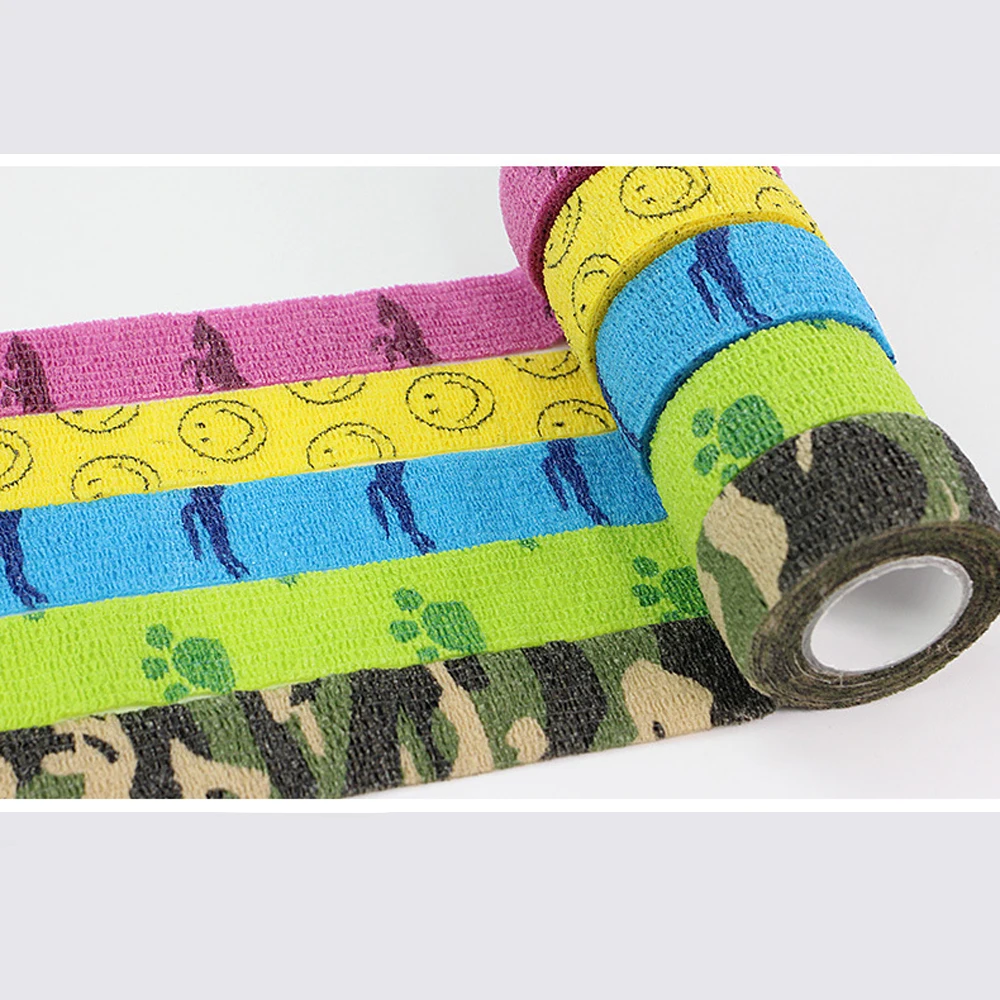 18 Colors Colorful Athletic Wrap Tape Self Adhesive Elastic Bandage Elastoplast Sports Protector Knee Finger Ankle Palm Shoulder