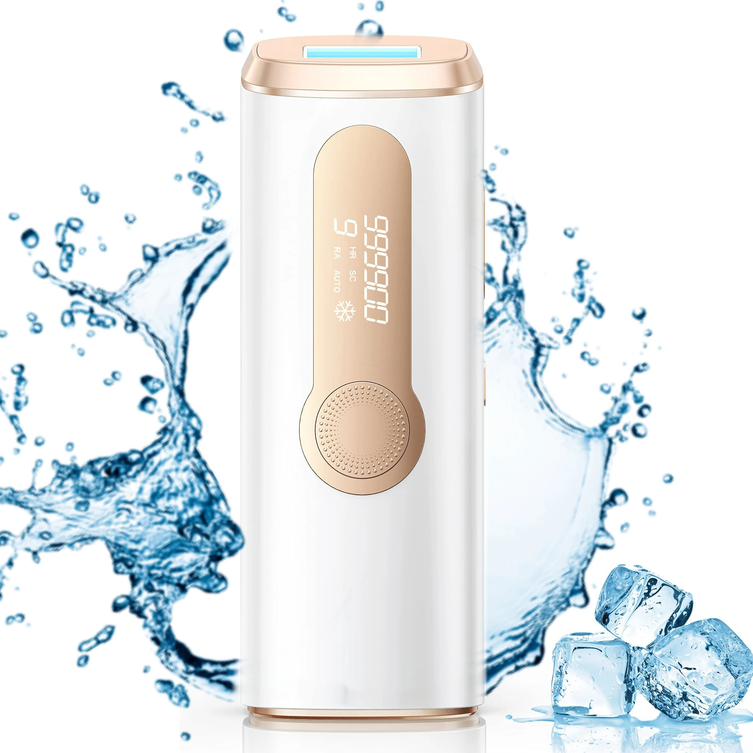 Hot Selling Products 2023 Portable 990000 Flashes Lcd Painless Laser Handle Auto Mode Quartz Ipl Hair Removal Ice Cooling 12V DC
