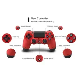 Беспроводной игровой контроллер геймпад джойстик для PS4 игровые аксессуары пульта дистанционного управления многоцветный черный