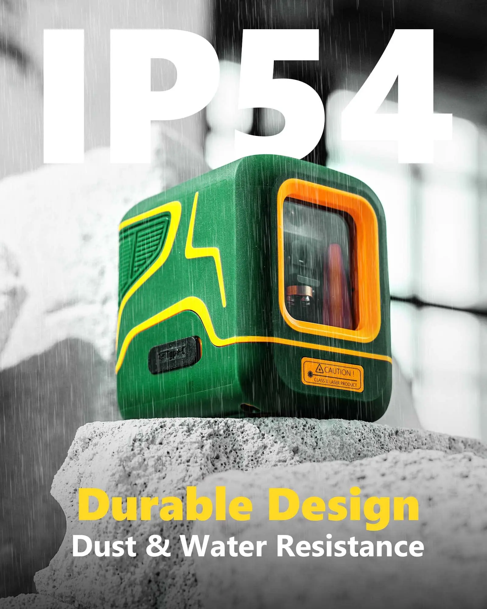 Beam Self-leveling Cross Line Rechargeable 100ft Green Industrial Battery & Type-c Rechargeable 4 in 1 Laser Level 100ft/30m