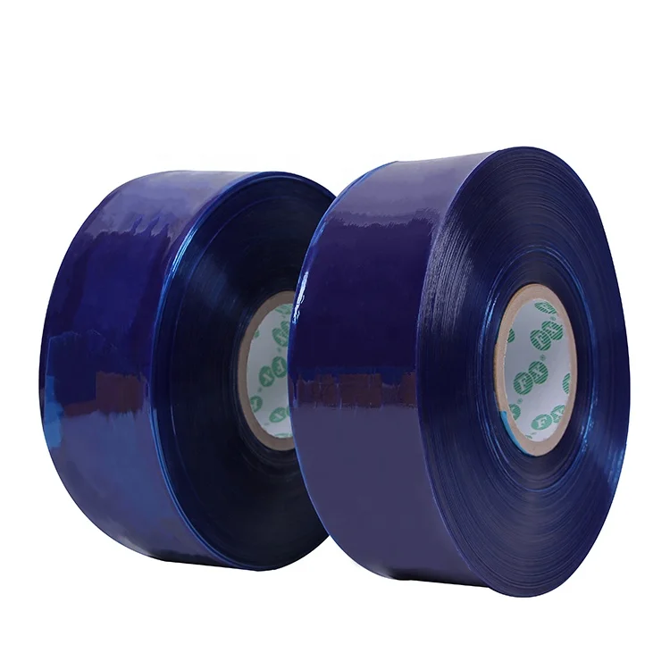 Blue Braided PVC Hose Pipe Coil Wrapping Films Soft Industrial Hose & Tube Wrapping Casting Processed