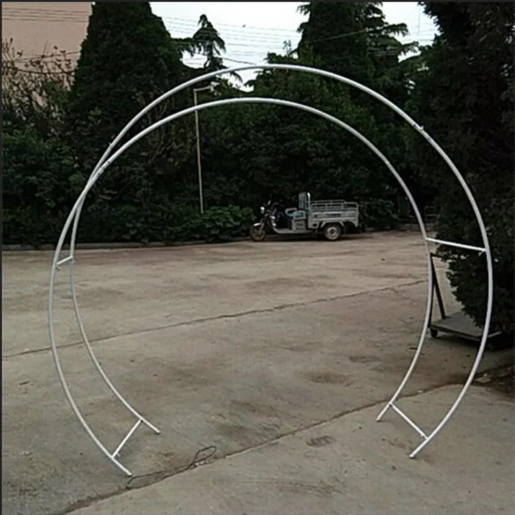 2020New wedding props wrought iron arch stage background decoration the door of happiness flower creative