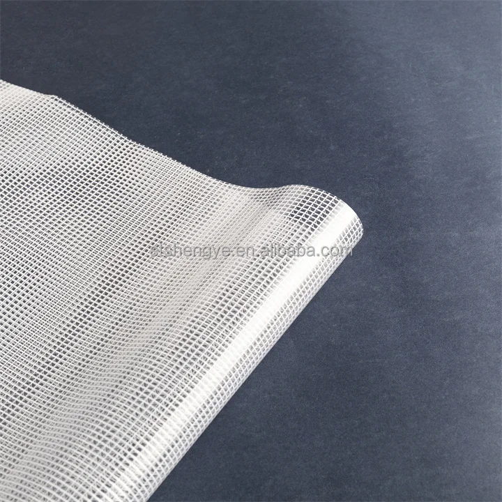 Clear Transparent Tarpaulin PVC Reinforced Film Tarp Mesh Fabric for Tent