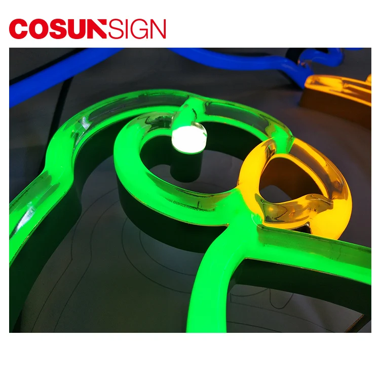 Outdoor Advertising Display Vintage Acrylic Led Electronic Neon Beer Sign