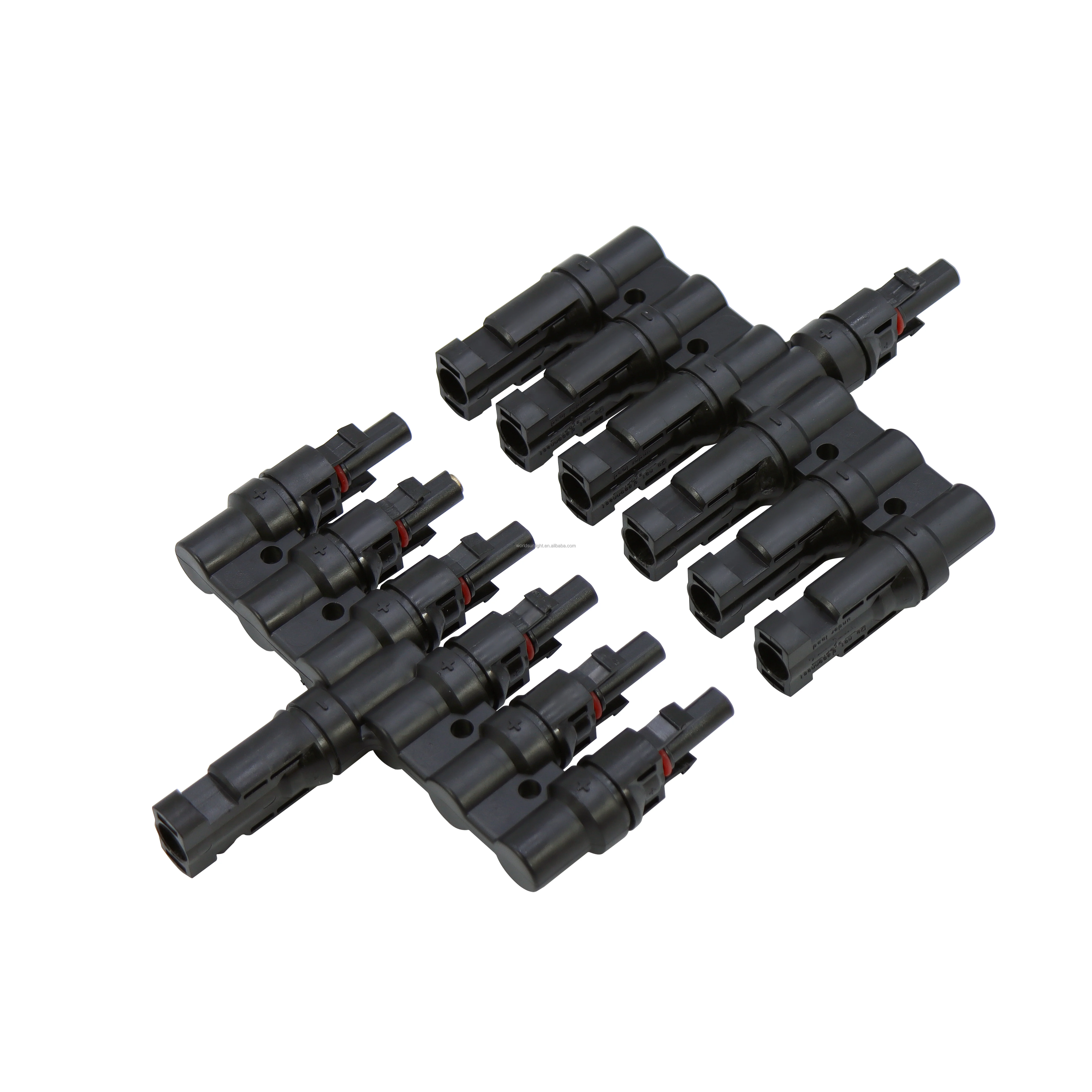 WSPVT6 IP67 1000v 6 to 1 pv t6 branch PV Panel Parallel solar connector