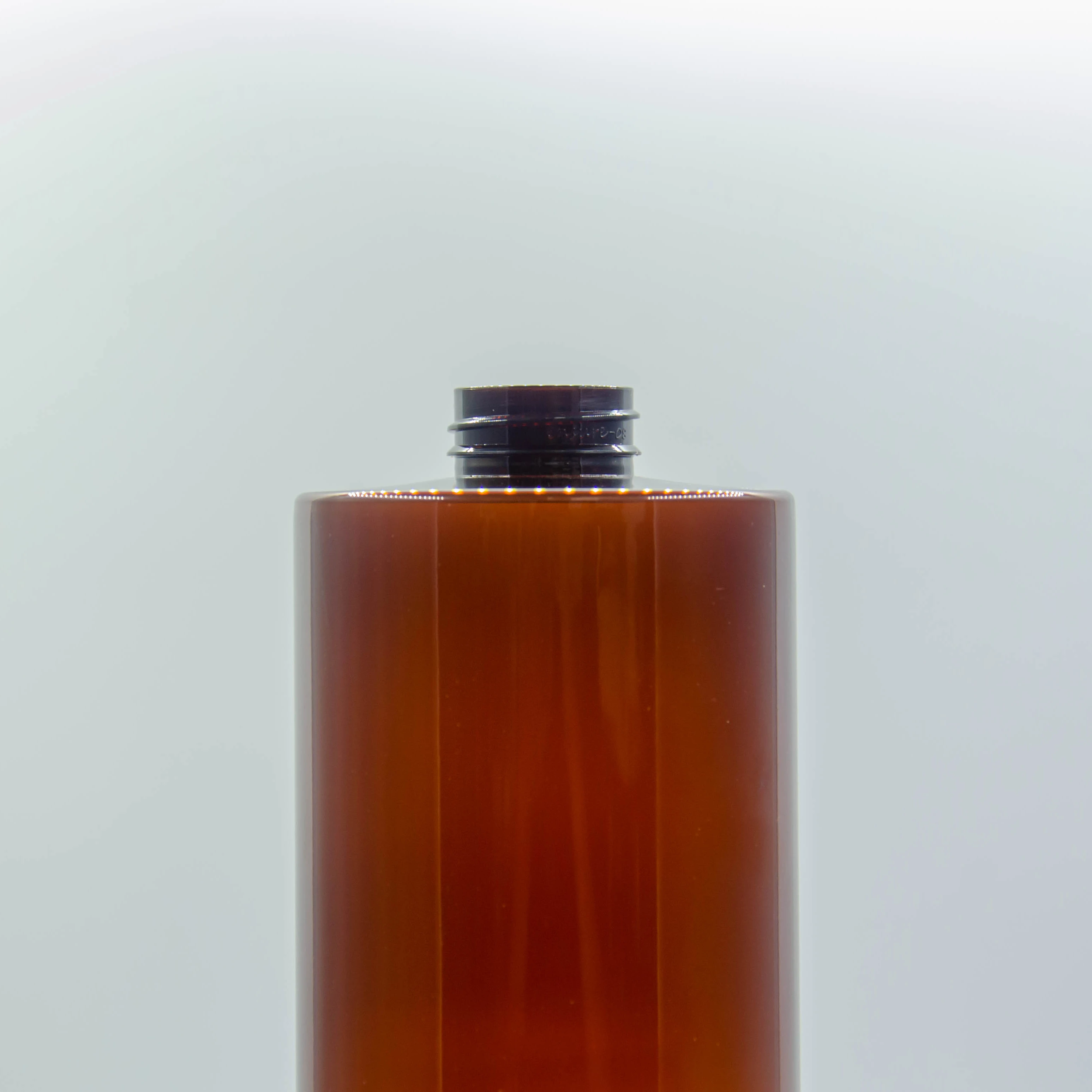 Personal care transparent amber cosmetic bottle 1 litre plastic bottle