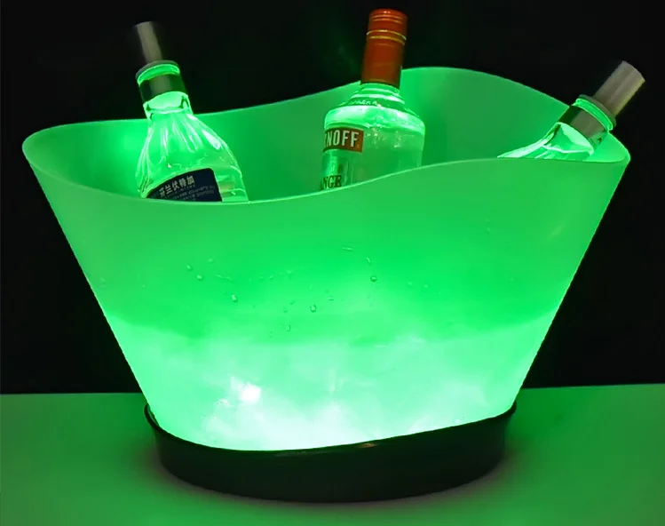 Champagne Wine Beer Container Wine Ice Bucket Ice Buckets Beverage Tubs Multi Colors Changing RGB Ice Bucket