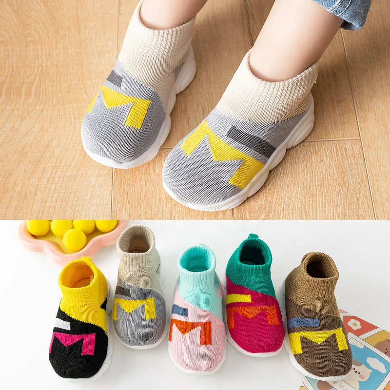 Spring and Autumn Indoor Floor Single Shoes Soft Sole Anti Slip Toddler Shoes 0-3 Year Baby Walking Shoes