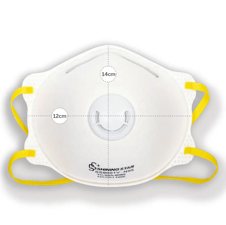 Best NIOSH N95 Half Dust Mask Respirator Manufacturer Disposable Cup Shape Respirator N95