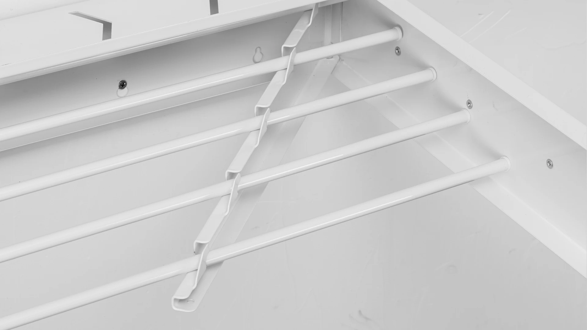 60 cm model for space saving | Wall Mounted dual purpose Clothes Hanger with Round Hooks Folding Type