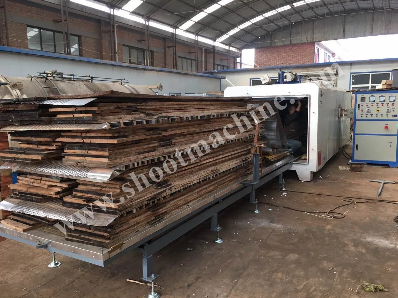 Shoot Brand High Frequency Vacuum Wood Dryer Machine, SHGPZG6.6/SHGPZG8