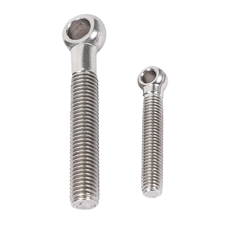 Customized All Sizes High quality A4-70 A4-80 Stainless Steel Full thread DIN 444 Eye Bolt
