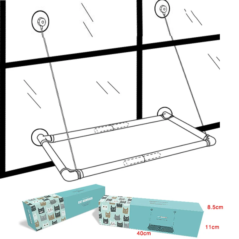 Multifunctional Household Appliances Polyester Custom Cat Bed House Window