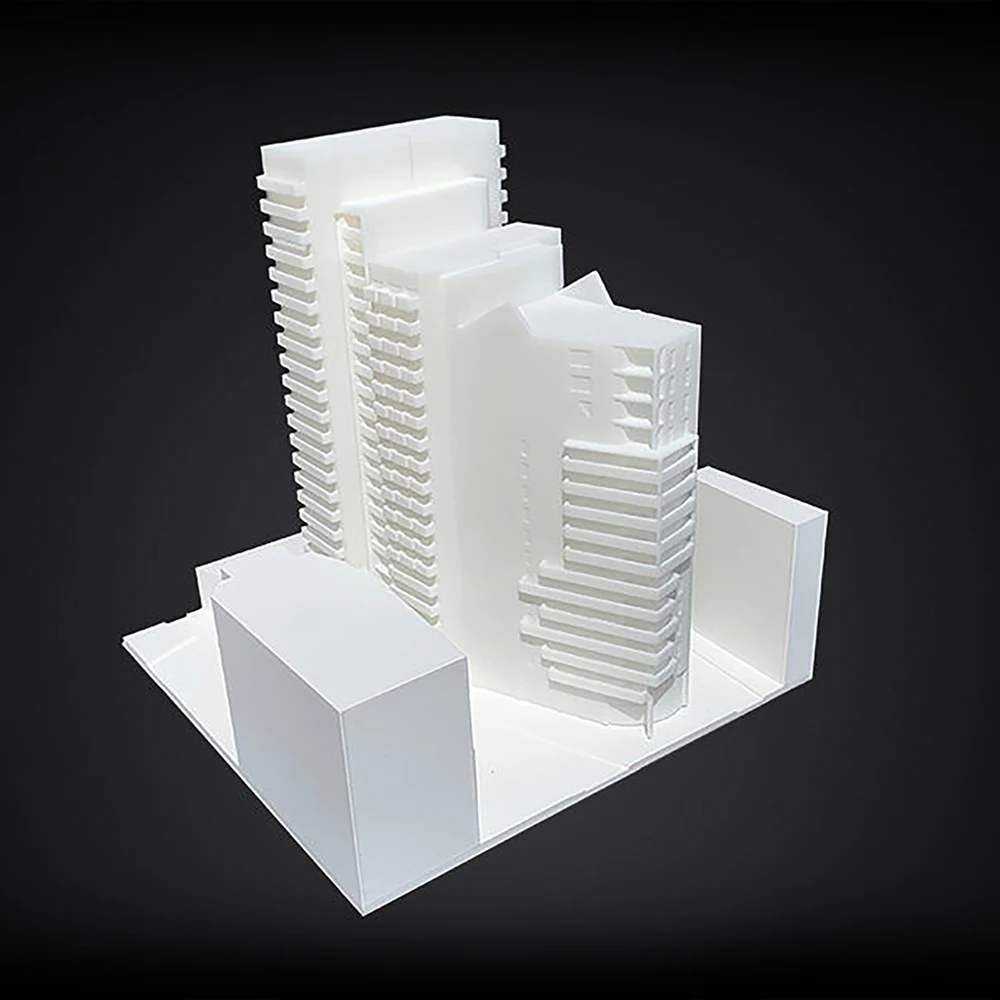 Dongguan linghang SLA SLS 3d Printer process Rapid Prototype for construction model service resin building part Rapid Prototype