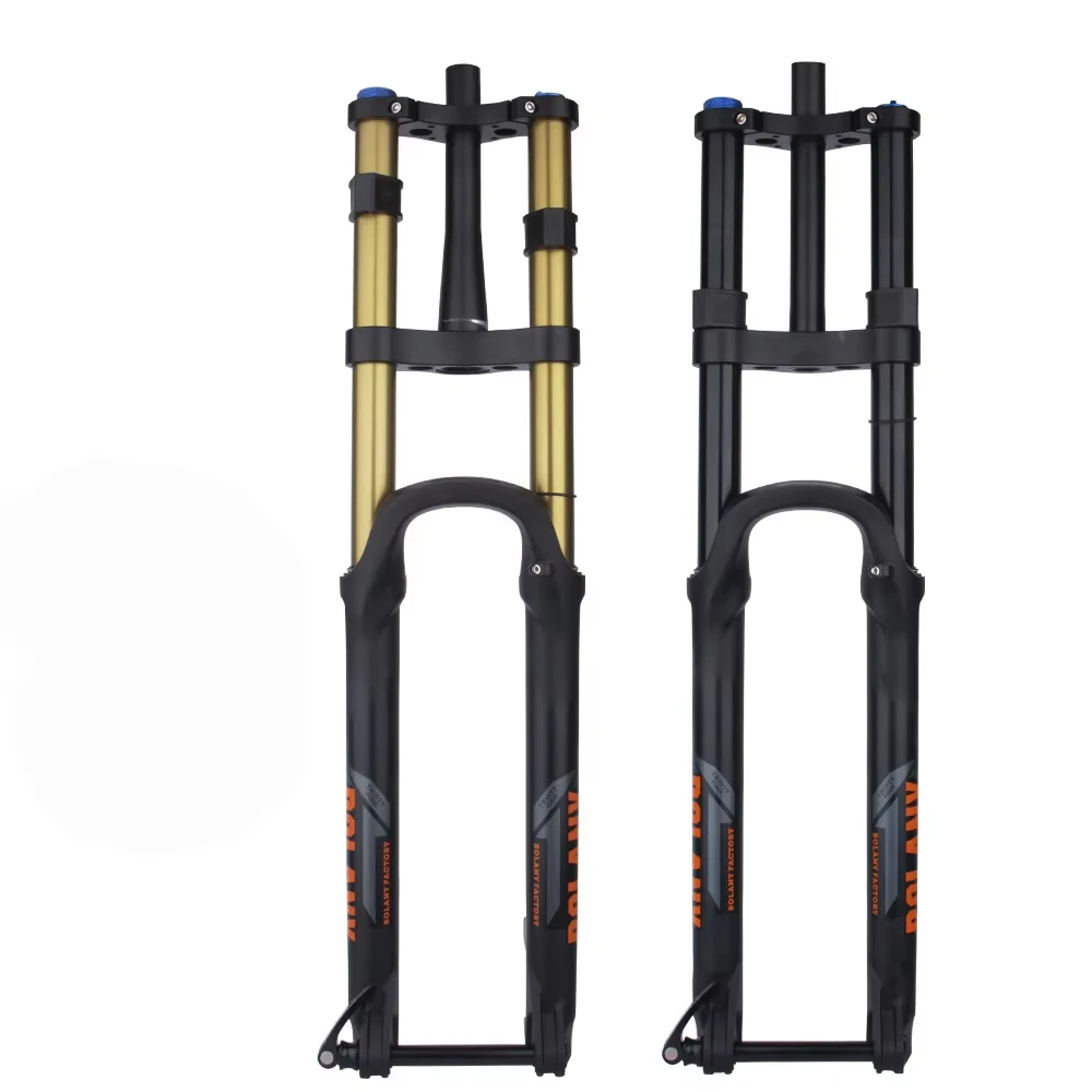 26 27.5 29 Inch Mountain Bike Double Crown Forks Thru Axle 15*110mm MTB Air Suspension Forks