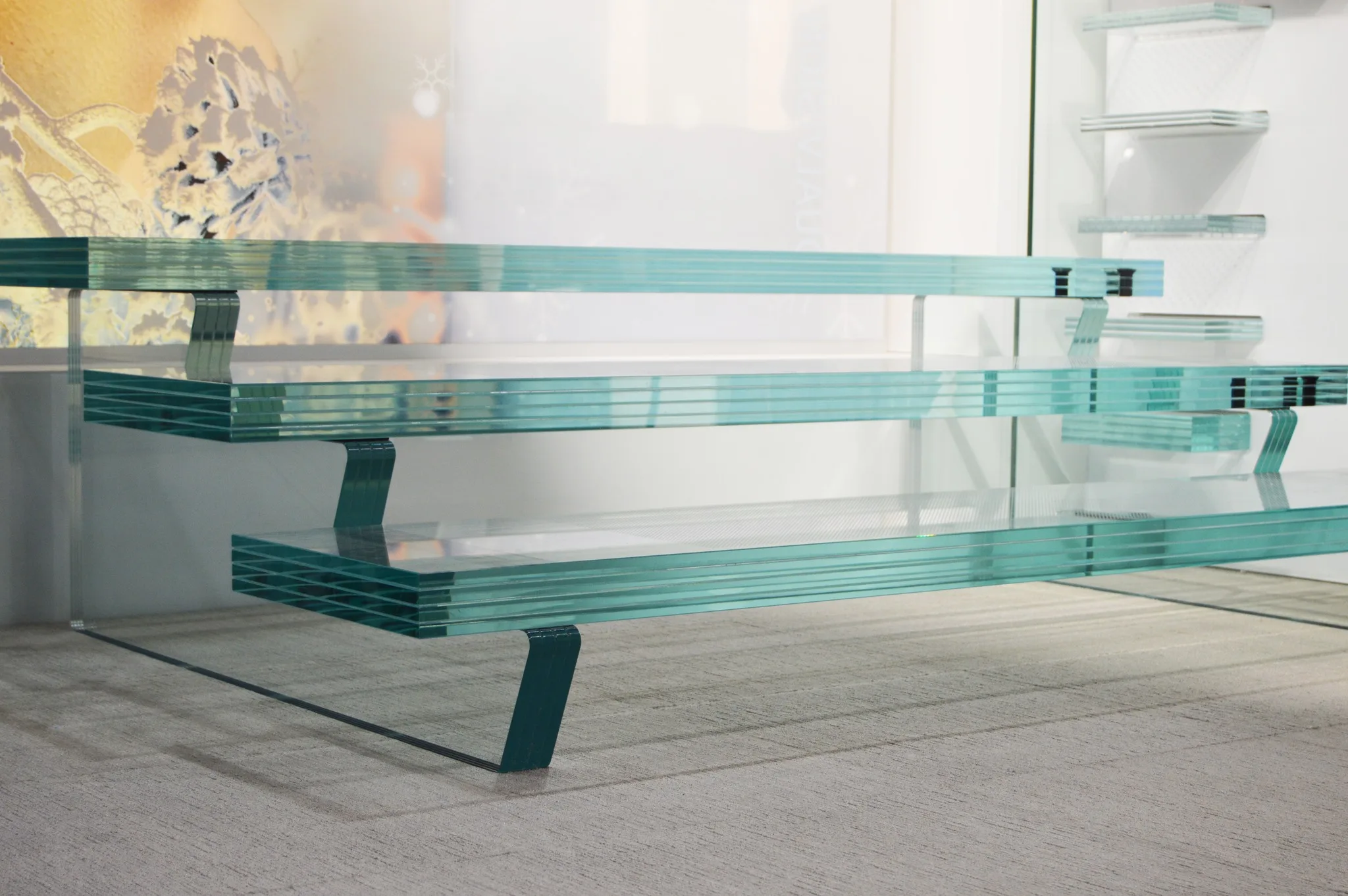 wholesale glass stairs Glass Staircase Wall stairs glass  stair price