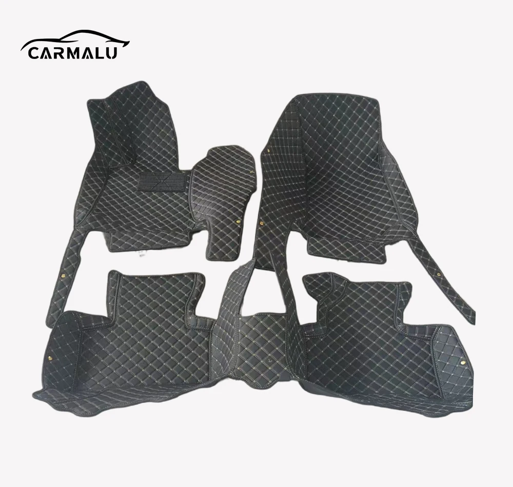 2024 factory low price wholesale full set of customized car carpet floor mats waterproof 7D 5D luxury EVA leather