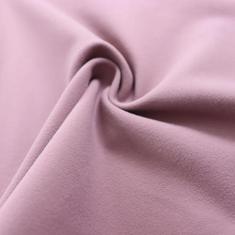 Interlock 310gsm 69%polyamide 31%elastane brushed lulu fabric for yoga