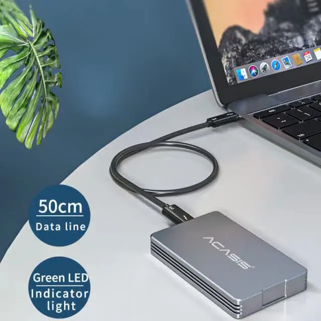 ACASIS USB4.0 M.2 NVME SSD Enclosure 40Gbps M2 NVMe Case Compatible USB 4.0 Type C For Laptop &