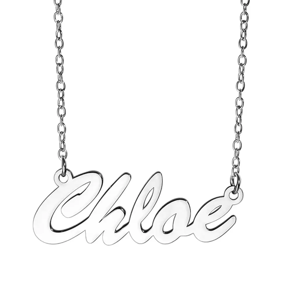 Necklace For Women Personalized Name Necklace in Sterling Silver or Gold Name Necklace Personalized with any Name