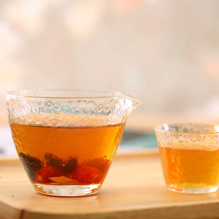 Borosilicate 3.3 Glass Hammer Glass Tea Dispenser Fair Cup