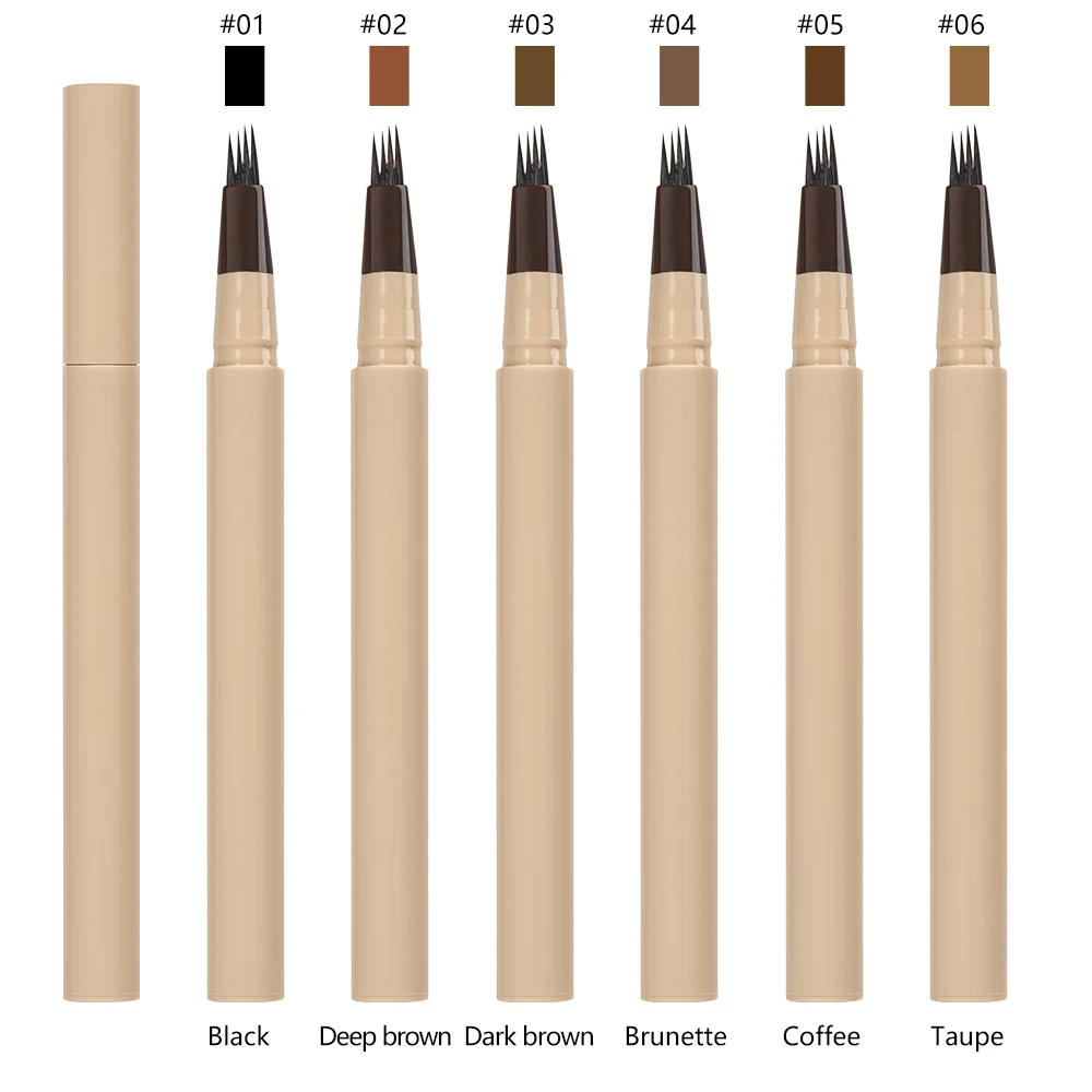 3D Eyebrow Pen Waterproof fork Tip Eyebrow Tattoo Pen Lasting Professional Fine Sketch liquid eye eyebrow pen