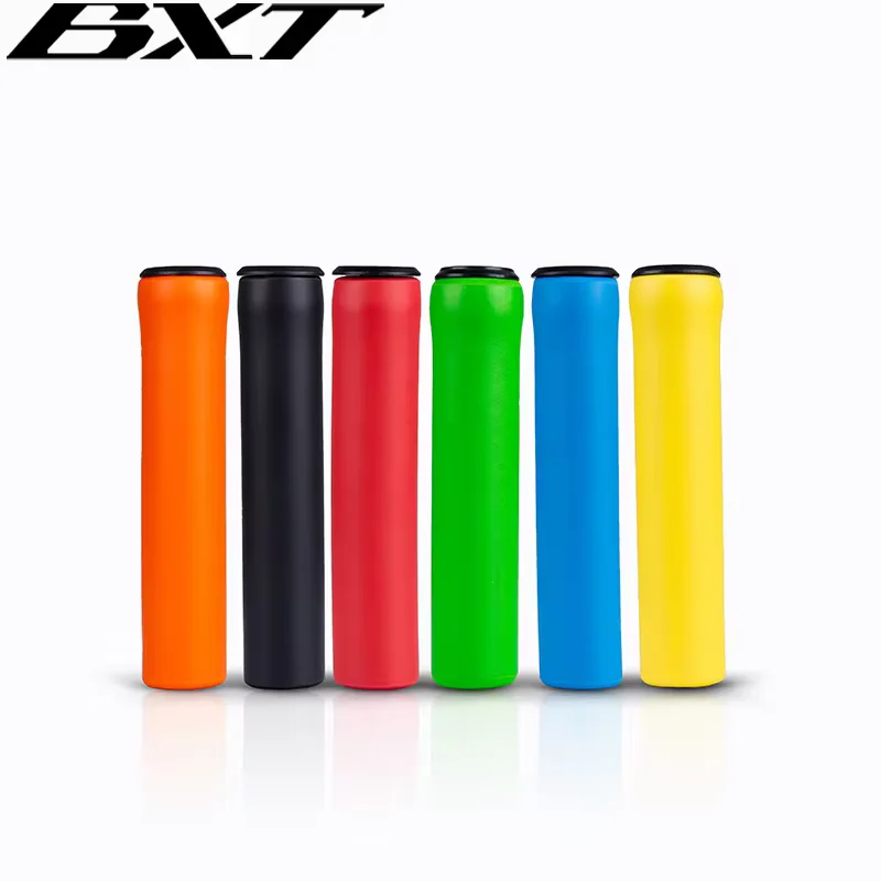 BXT MTB Soft Foam Silicone Handle Bar Grips Mountain Bike Multiple colors yellow red green orange blue black Handlebar Grips