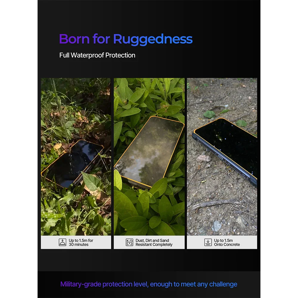 Phonemax M10 6.3 Inch Fast Charging Android 12 Face Id Unlock Smart Rugged Mobile Phone