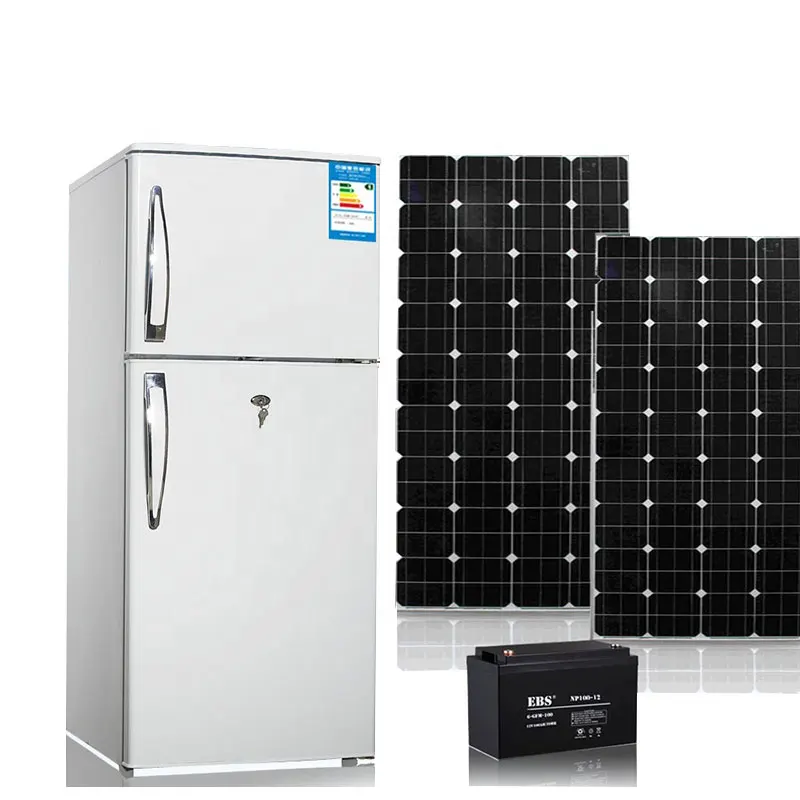 
rechargeable battery powered Solar DC compressor 215L RV 12V/24V Car refrigerator 