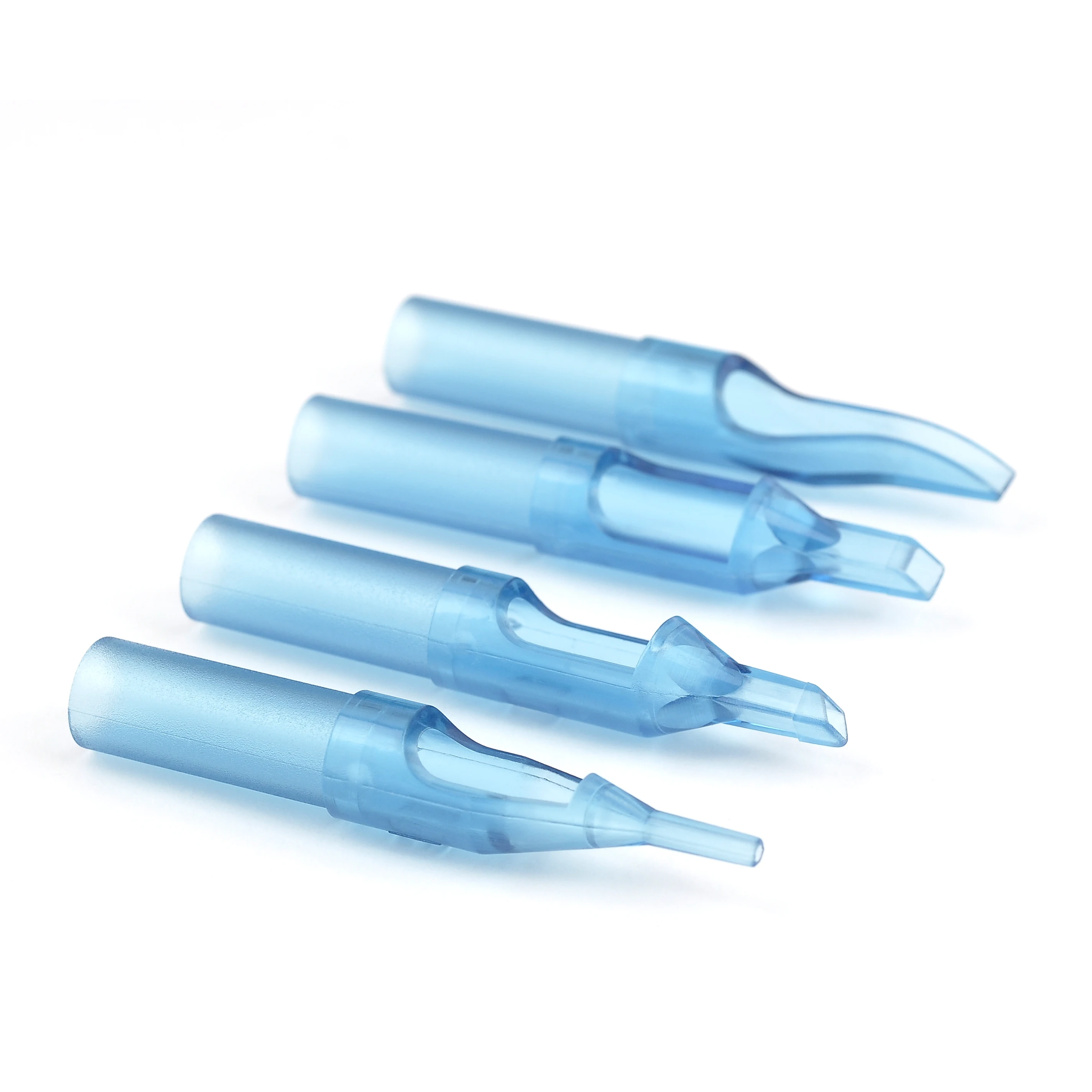 Пластиковые синие Цветные Короткие тату-наконечники стерилизованные хорошего качества Профессиональные