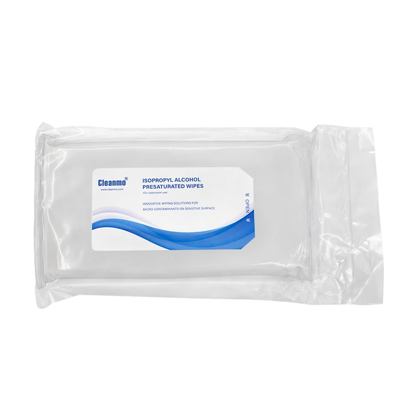 Clean Room Cleaning Non-Woven Paper Cloth Pre-Wetted 30% Water 70% IPA Alcohol Wipes for Computer Machine