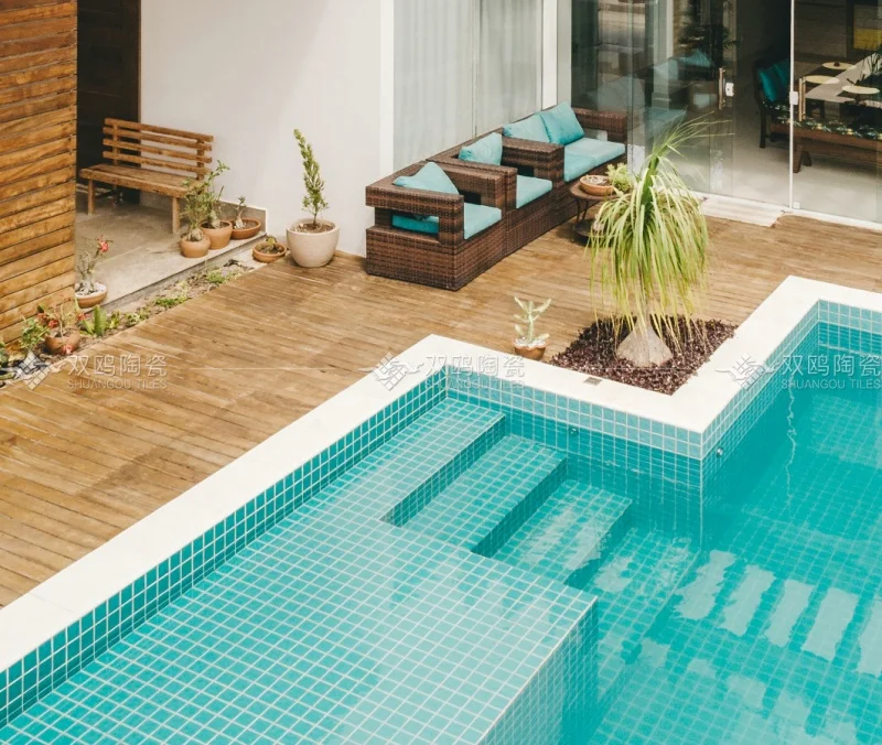 Wholesale Price Different Color Floor Hot Swimming Pool Melt Glass Mosaic