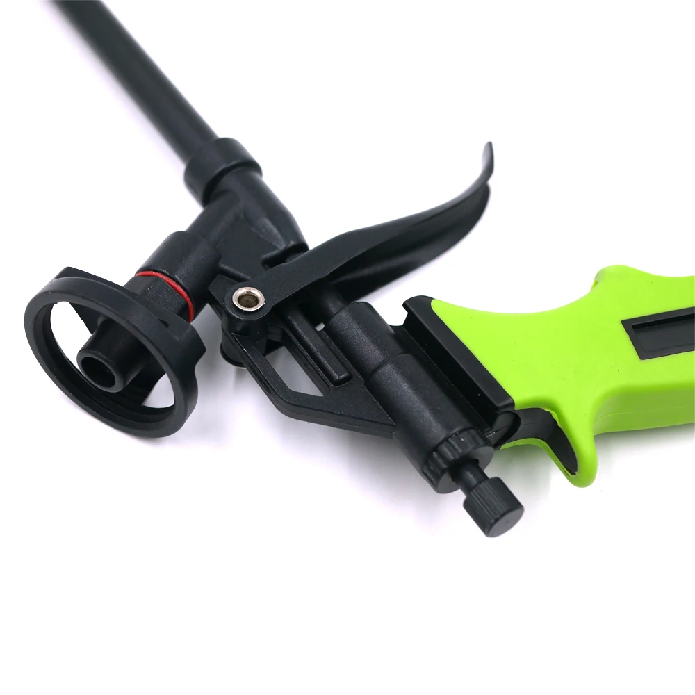 Green Manual Foam Caulking Gun Expanding Dispensing PU Foam Spray Gun Application Applicator