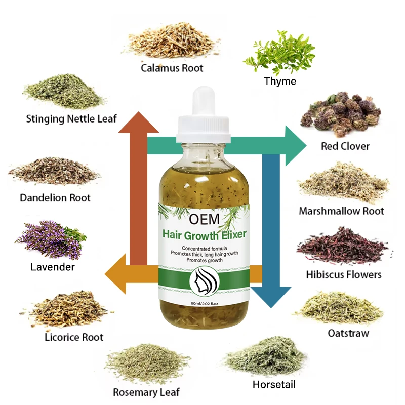 Customised Herbal Blend Rosemary Infusion Extreme Hair Growth Scalp Massage Oil Mint Castor Anti Alopecia Hair Strengthening Oil