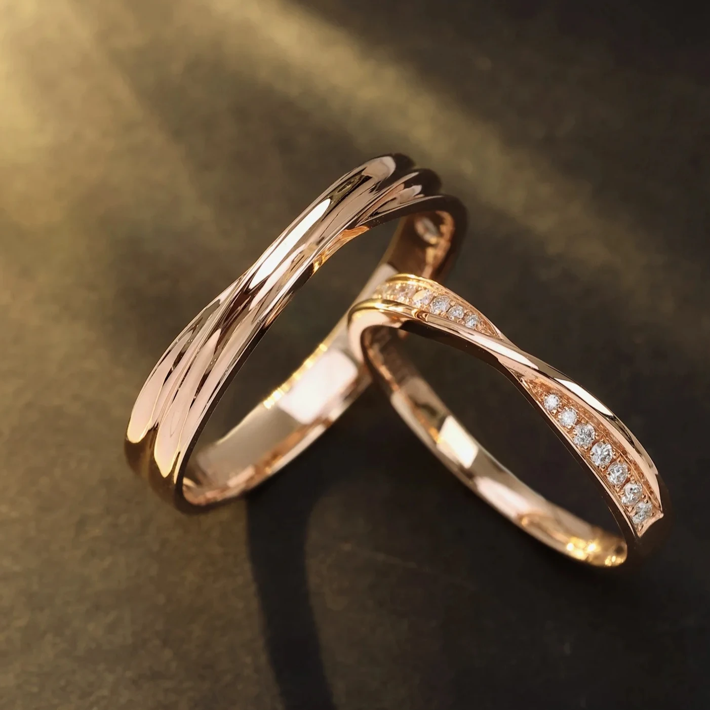 H & F оптовая продажа мужское обручальное кольцо из белого золота 18K 14K 10K настоящего натурального бриллианта для пары
