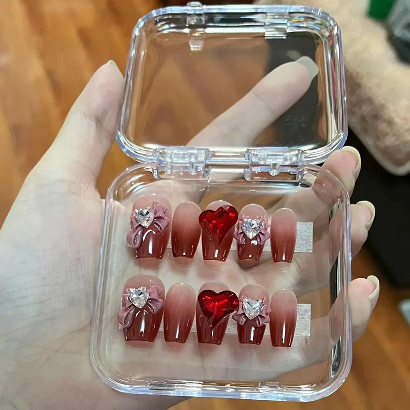 Transparent Nail Nail Box Storage Box For Hand-Worn Gel Nail Polish Set Box