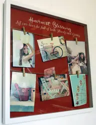 Fashionable High Quality Background Linen 6 Clip DIY White Environmental Protection Plastic Photo Frame