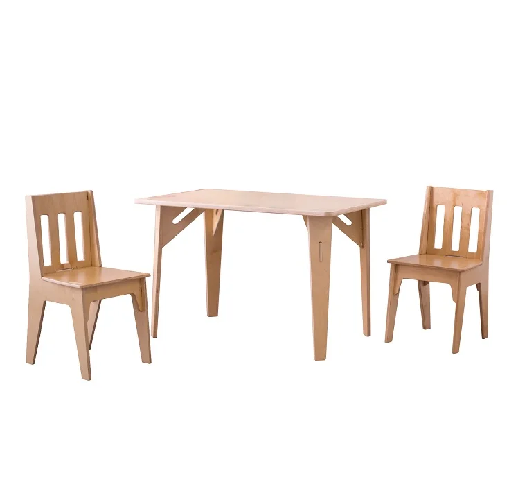 Daycare School kids furniture child study wooden table and chair set