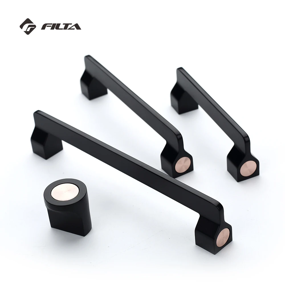 Furniture hardware decorative kitchen bedroom cabinet pulls zinc furniture drawer handle