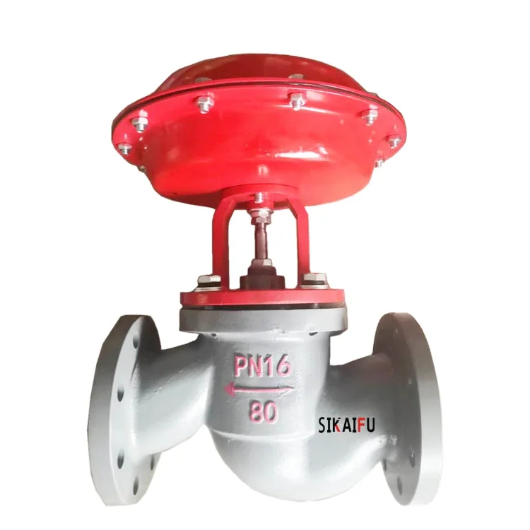 Pneumatic control valve without positioner on off type