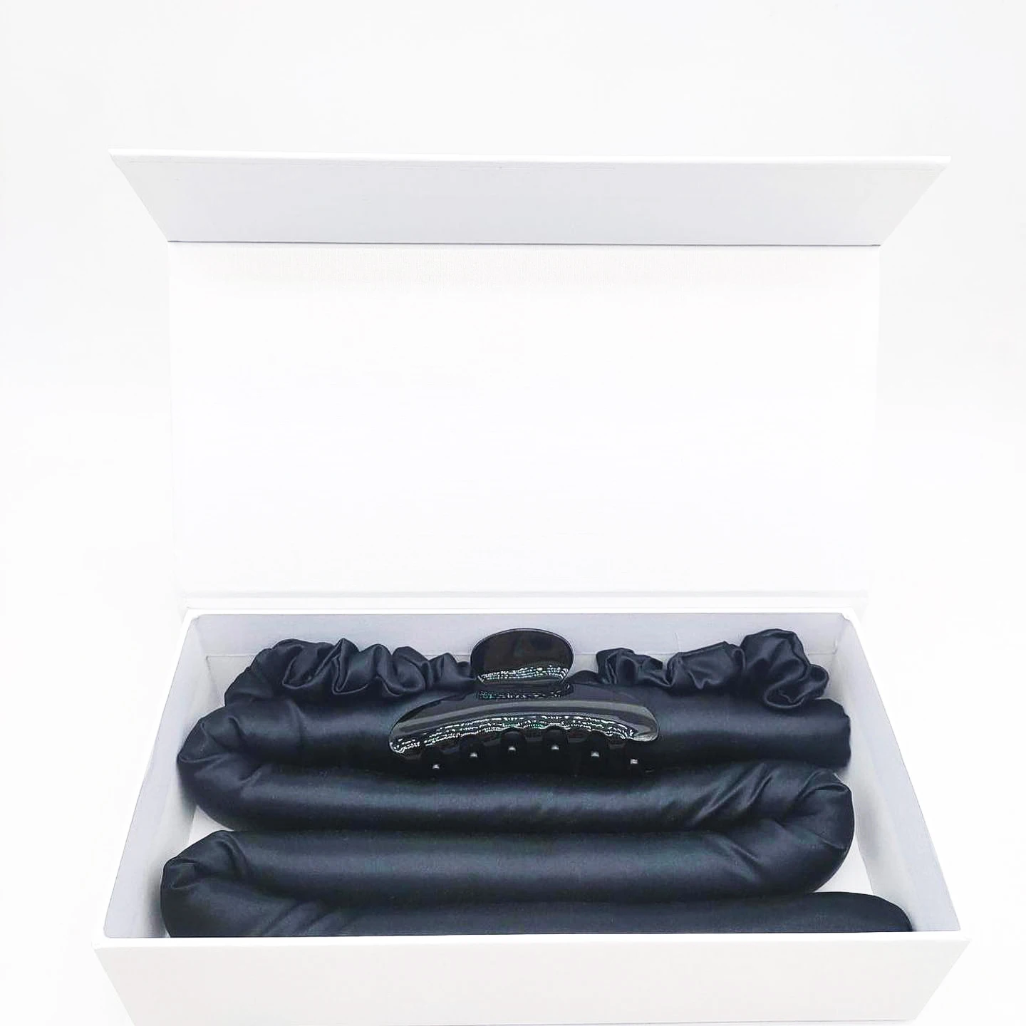 heatless hair curler silk hair roller waves curling rod headband scrunchie set 100% mulberry silk heatless curls