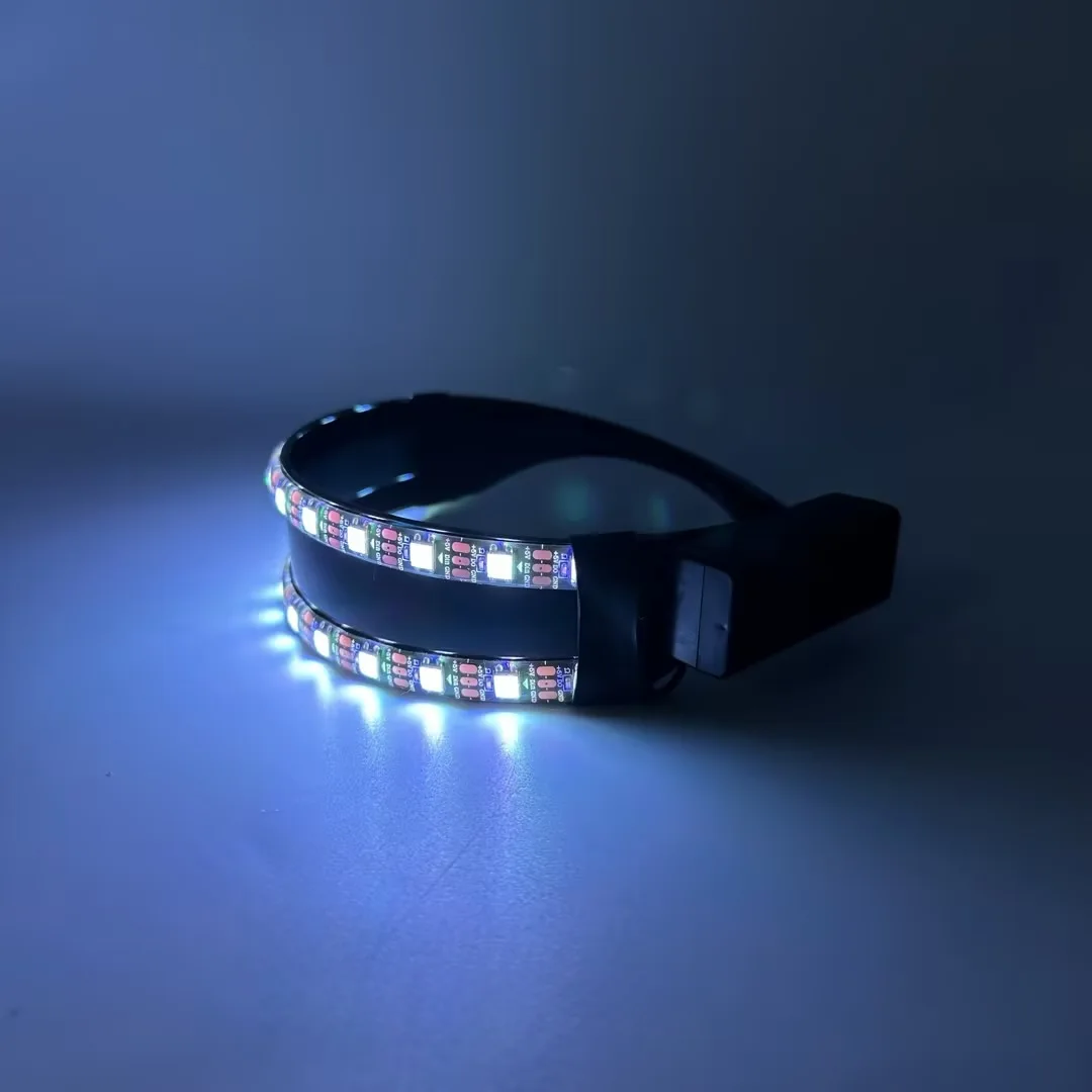 LED Mask Rave Sunglasses Goggles Cyberpunk LED Light Up Glasses  Party Led Glasses Festival Party