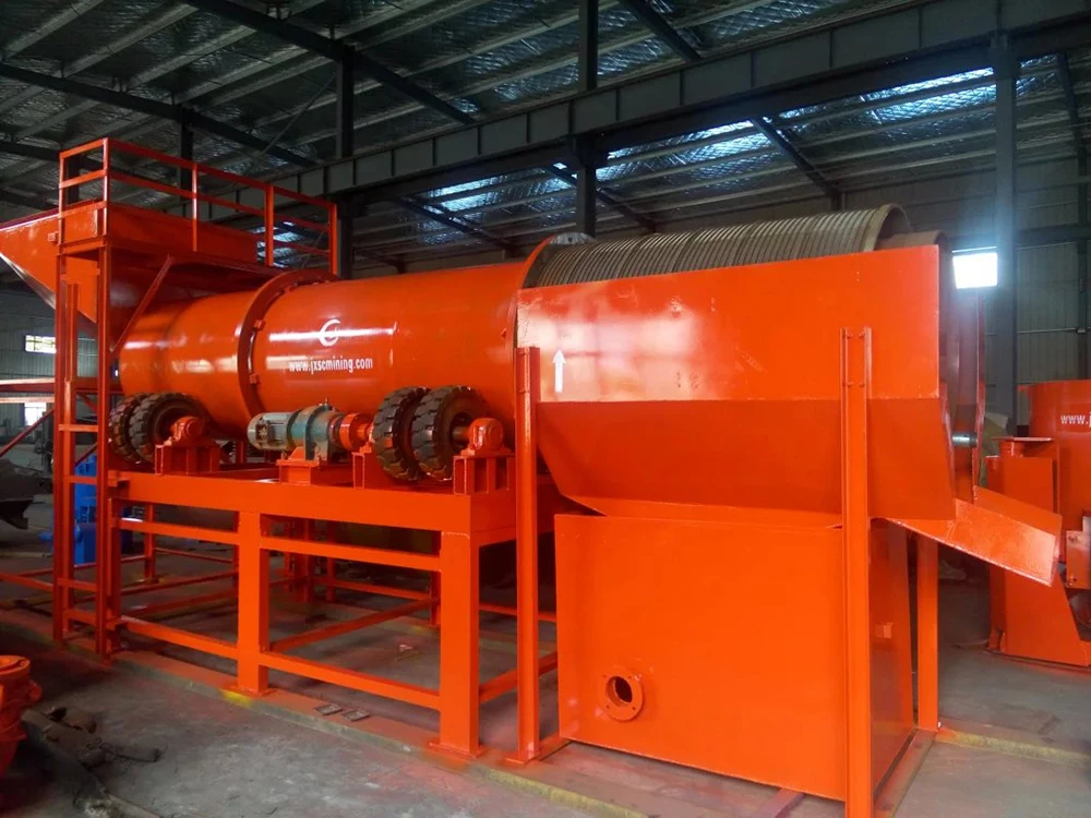 Аллювиальная Золотая моющая установка большой емкости, троммель, скруббер для разделения глины, золота