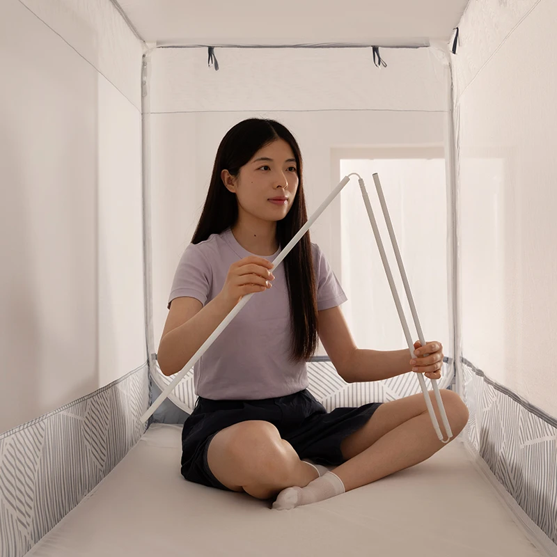 Medoga Factory Durable Iron Stand Bunk Bed For Adult Anti Bugs Bunk Bed Mosquito Net Repelling Insects