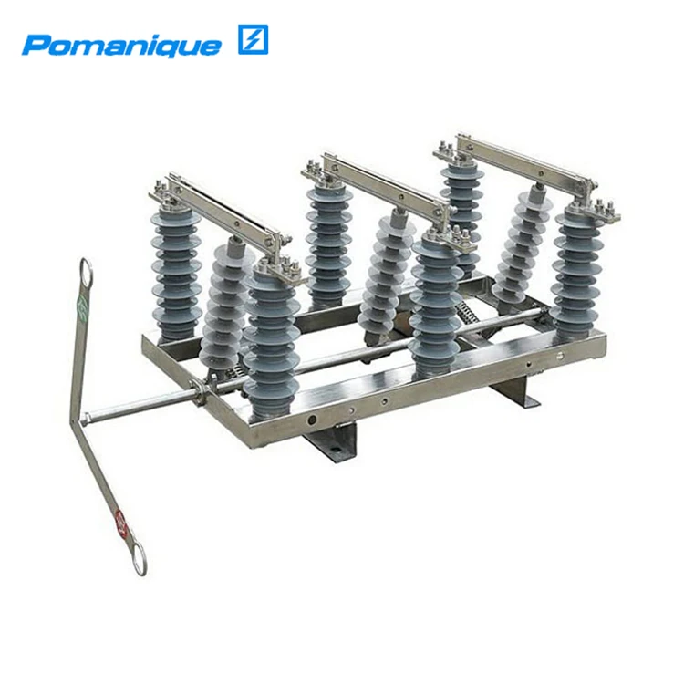 Высоковольтный трехфазный полимерный отсоединительный переключатель, изоляция тока 24 кВ