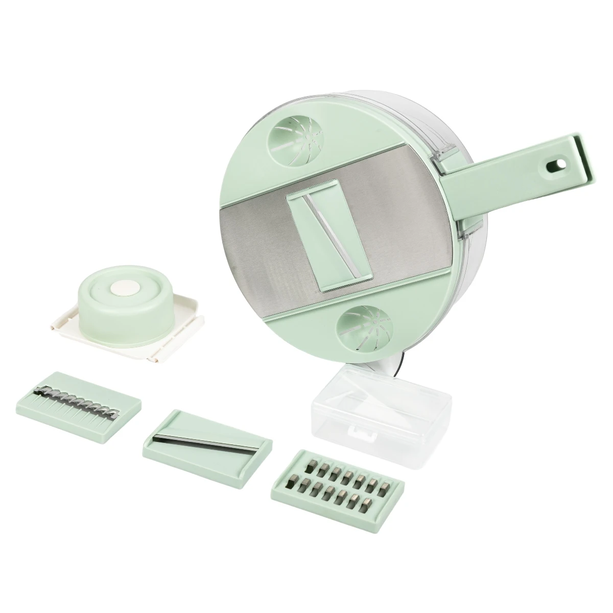 Round Veggie Cutting Ensemble Circular Vegetable Slicer Kit Rotary Vegetable Cutter Collection