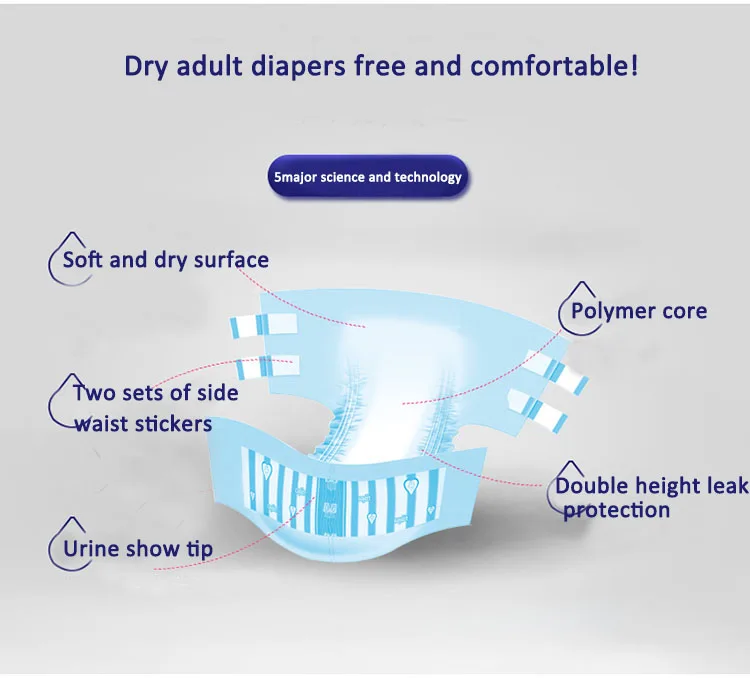 Взрослые подгузники, низкая цена, больничные штаны с принтом, ультраплотные одноразовые