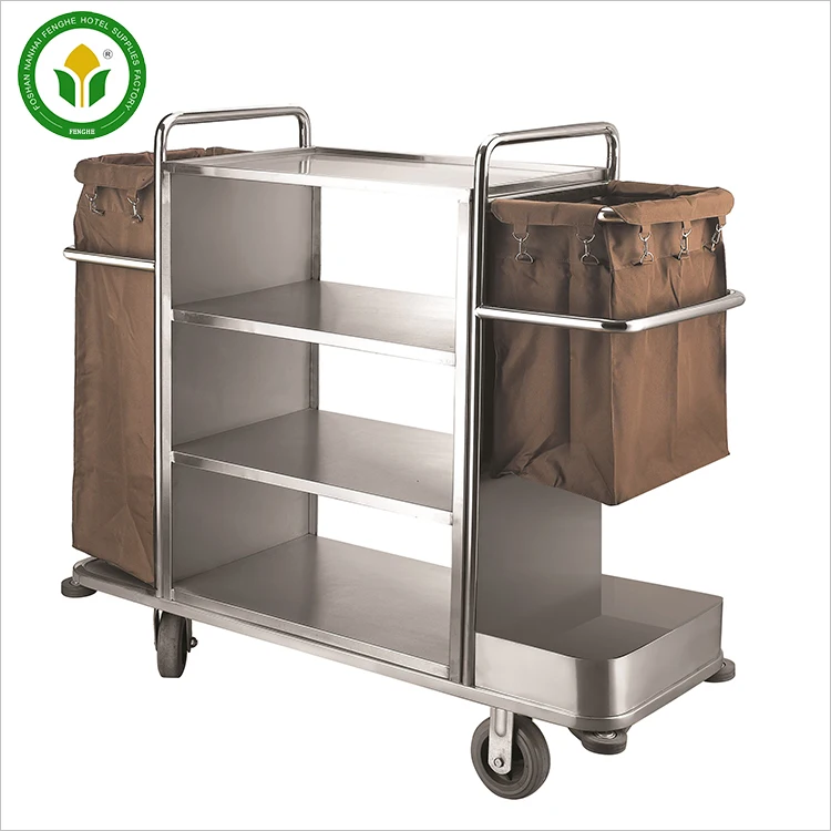 Hotel supplies housekeeping cleaning trolley service trolley maid cart